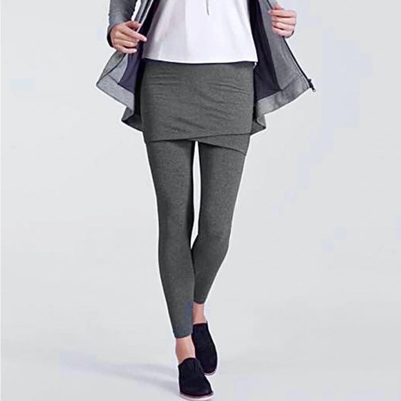 Cabi M'Leggings Crossover Skirt Leggings Heather Gray Size Small Style 5318 - Picture 12 of 12